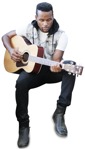 Musician sitting png people (1354) - miniature