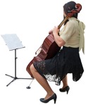 Musician sitting person png (3968) - miniature