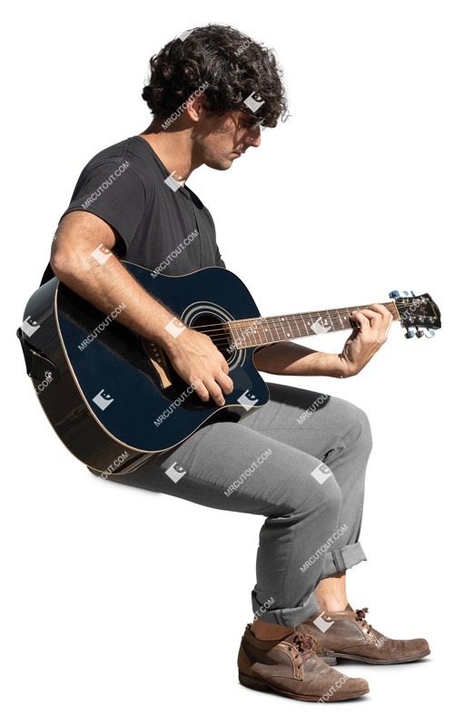 Musician sitting entourage people (13865)
