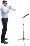 Musician standing  (4398) - miniature