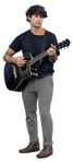 Musician standing cut out pictures (14781) - miniature