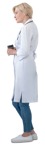 Nurse drinking coffee person png (10569) - miniature