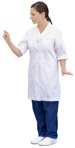 Nurse standing entourage people (12657) | MrCutout.com - miniature