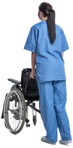Cut out people - Nurse Walking 0002 | MrCutout.com - miniature
