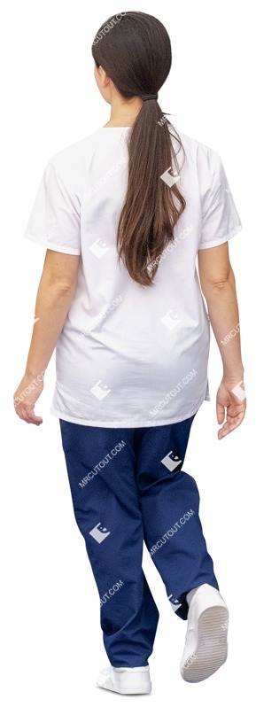 Nurse walking person png (13919)