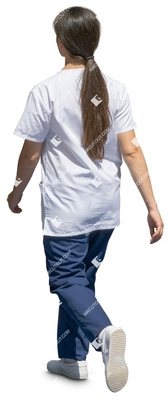 Nurse walking person png (13681)