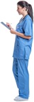 Nurse writing cut out pictures (4080) - miniature
