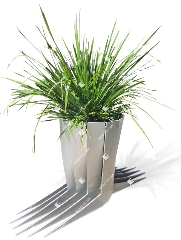 Cutout potted flower plant cutouts (3316)