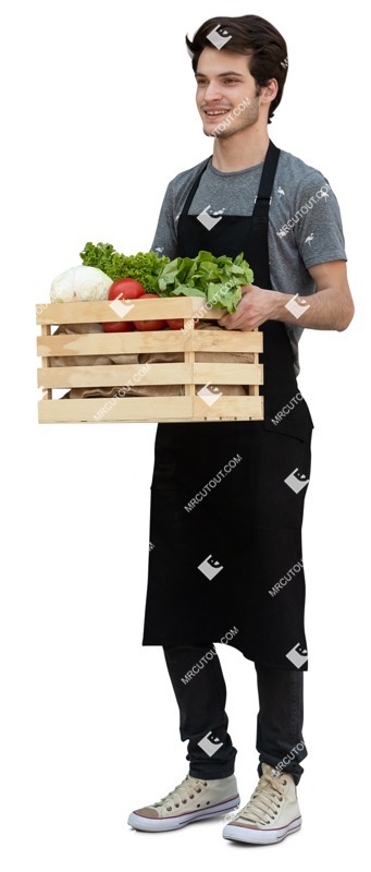 Salesman standing people png (12994)