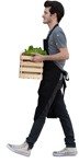 Salesman walking people png (14290) | MrCutout.com - miniature