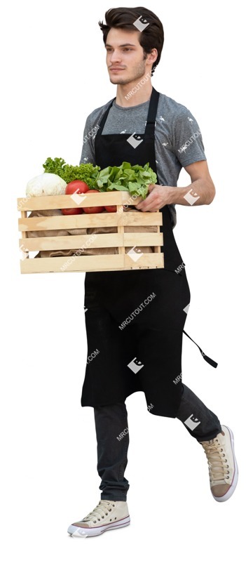 Salesman walking people png (12997)