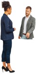 Salesman with clients people png (4625) - miniature