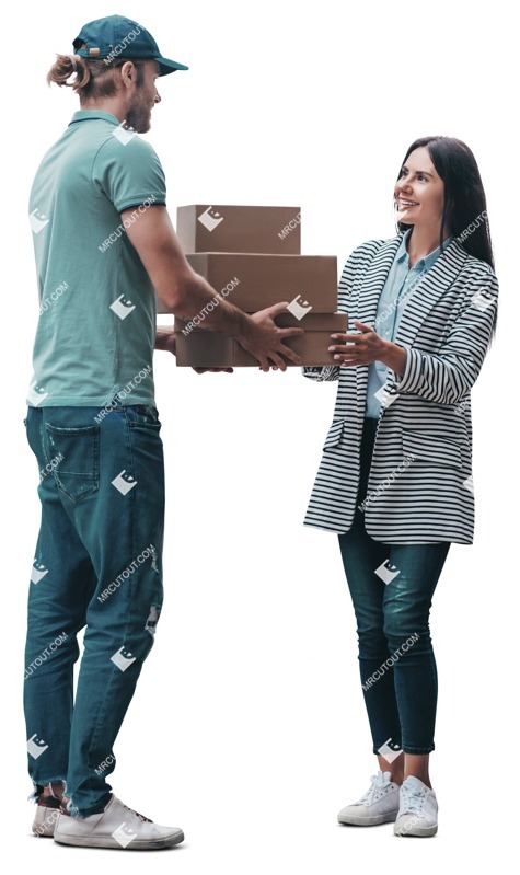 Salesman with clients people png (7874)