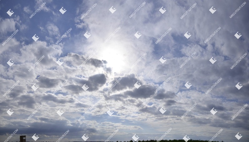 Sunny clouds photoshop sky (10417)