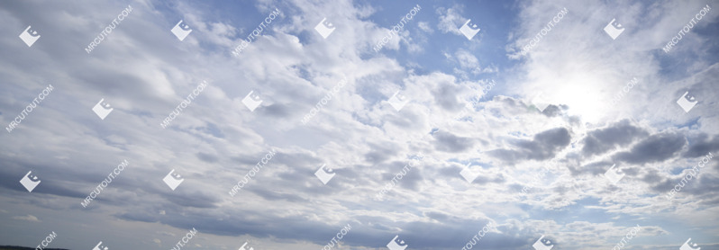 Sunny clouds photoshop sky (10203)