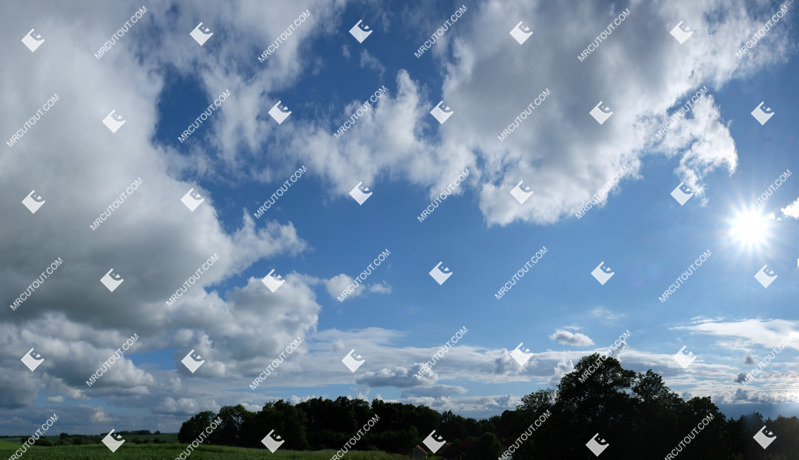 Sunny clouds photoshop sky (11264)