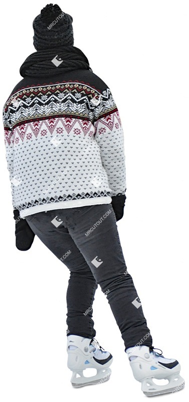 Teenager cut out people (3608)