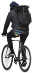 Teenager cycling cut out people (3774) - miniature