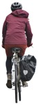 Teenager cycling cut out people (3573) - miniature