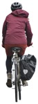 Teenager cycling cut out people (3713) - miniature