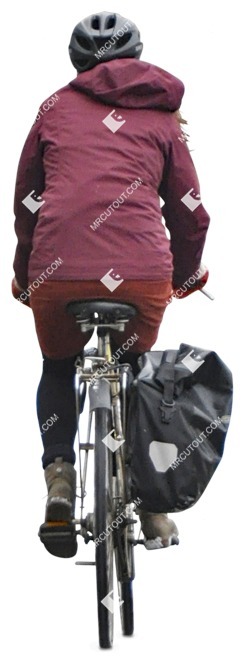 Teenager cycling cut out people (3713)