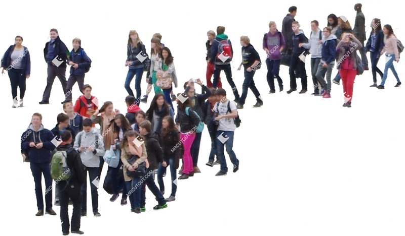 Teenager group crowd boy girl people png (639)
