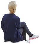Teenager sitting person png (2165) - miniature