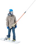 Cut out people - Teenager Skiing 0003 | MrCutout.com - miniature