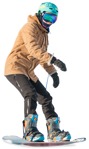 Cut out people - Teenager Skiing 0012 | MrCutout.com - miniature