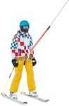 Teenager skiing photoshop people (2694) - miniature