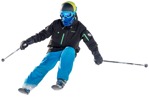Cut out people - Teenager Skiing 0016 | MrCutout.com - miniature