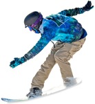 Cut out people - Teenager Skiing 0017 | MrCutout.com - miniature