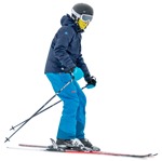 Cut out people - Teenager Skiing 0019 | MrCutout.com - miniature
