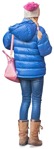 Teenager standing cut out people (2477) - miniature