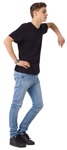 Cut out people - Teenager Standing 0047 | MrCutout.com - miniature
