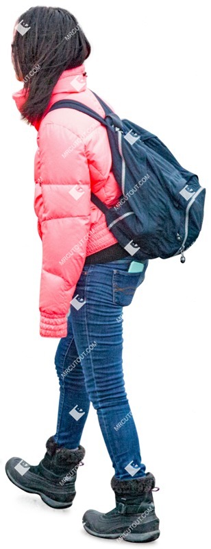 Teenager walking people png (2842)
