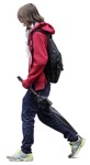 Teenager walking person png (1469) - miniature