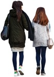 Cut out people - Teenager Young Adult Group Friends Walking 0001 | MrCutout.com - miniature