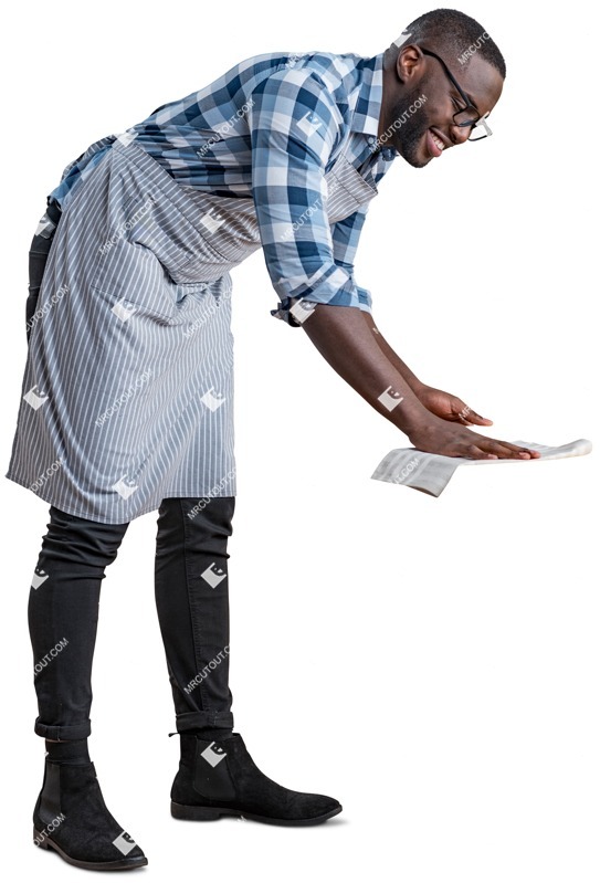 Waiter standing people png (4248)