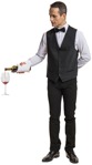 Waiter standing people png (4231) - miniature