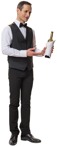 Waiter standing people png (4232) - miniature