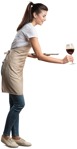 Waiter standing people png (5000) - miniature