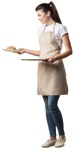 Waiter standing people png (5001) - miniature