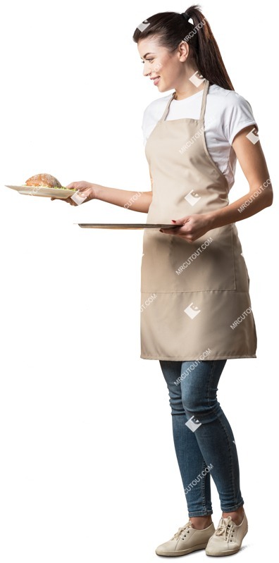 Waiter standing people png (5045)