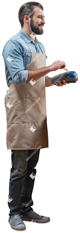 Waiter standing people png (3874)