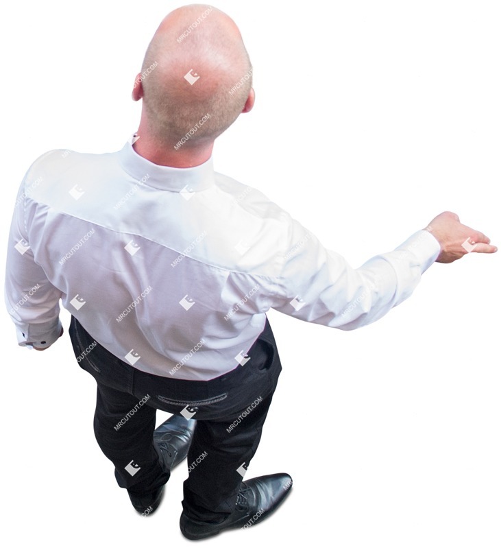 Waiter standing people png (4648)