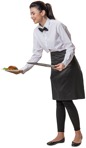 Cut out people - Waiter Standing 0020 | MrCutout.com - miniature