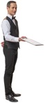 Waiter standing human png (5041) - miniature
