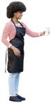 Waiter standing people png (11415) - miniature