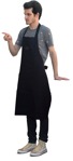 Waiter standing cut out people (14273) - miniature